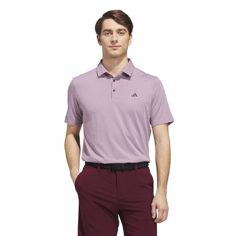 Adidas Perfect TXT Heren Golfpolo White Maroon