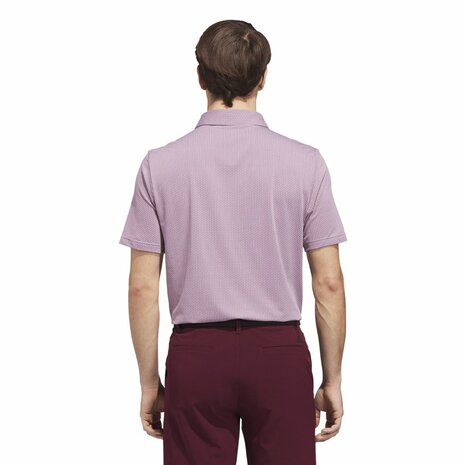 Adidas Perfect TXT Heren Golfpolo White Maroon