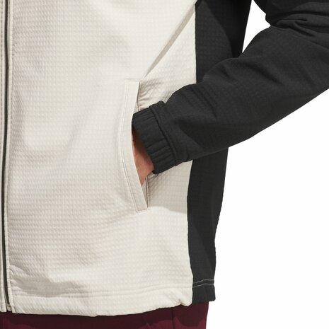Adidas Ultimate365 Wind Volledige Ritssluiting Heren Golfsweater Aluminium Zwart