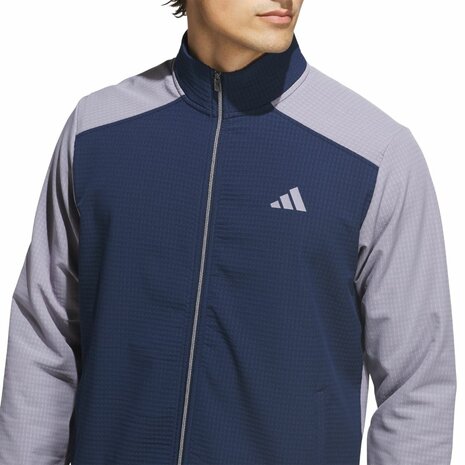 Adidas Ultimate365 Wind Volledige Ritssluiting Heren Golfsweater Navy Slate