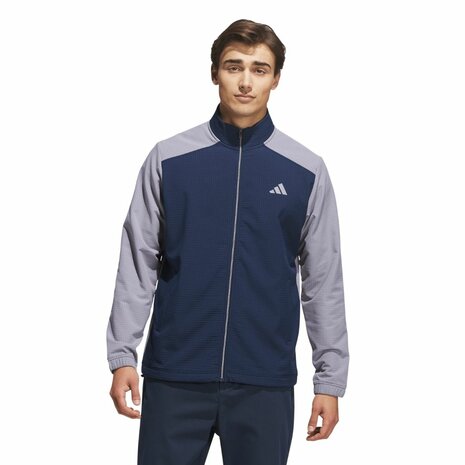 Adidas Ultimate365 Wind Volledige Ritssluiting Heren Golfsweater Navy Slate