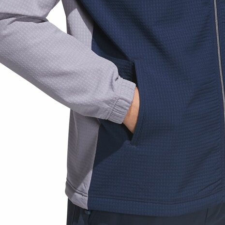 Adidas Ultimate365 Wind Volledige Ritssluiting Heren Golfsweater Navy Slate