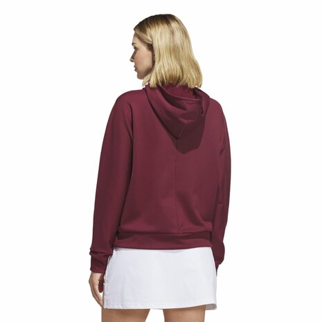 Adidas Beyond The Course Snap Climawarm Loose Hoodie Bordeaux