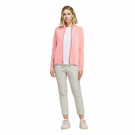 Adidas Dames W Textured Golfvest Pur Tur