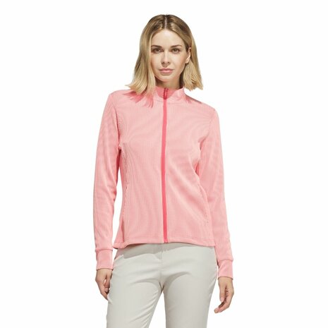 Adidas Dames W Textured Golfvest Pur Tur