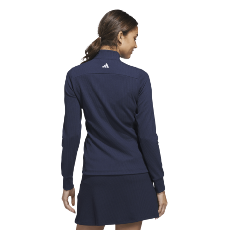 Adidas Dames W Textured Golfvest Navy