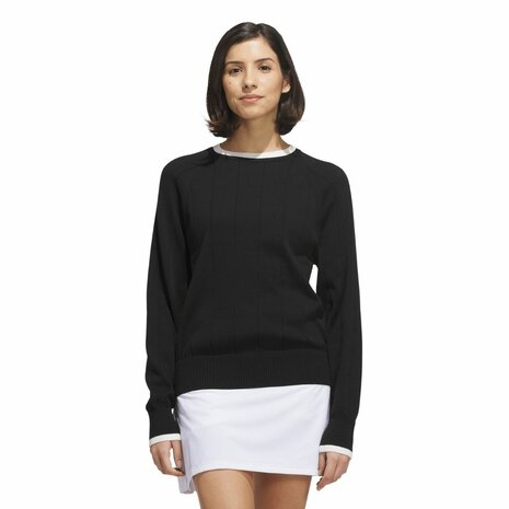 Adidas Ultimate365 Knit Crew Dames Sweater Zwart