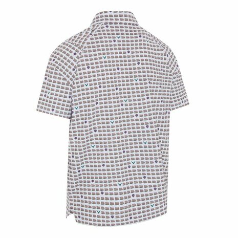 Callaway One Pimento Two Pimento Heren Golfpolo Wit
