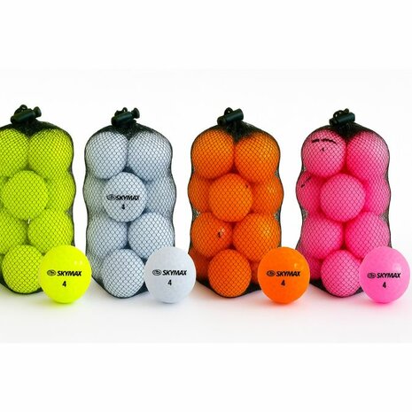 Golfballen Skymax 16 stuks verschillende kleuren