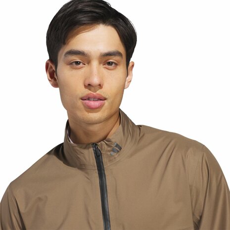 Adidas Heren Waterdichte Golfjas Clima Performance Khaki