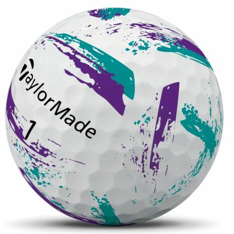 Taylormade Speed Soft USA Ink Golfballen Turquoise Paars