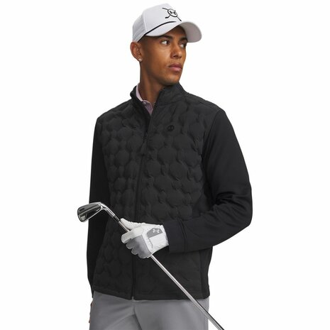 Under Armour Drive Down Hybrid Heren Winter Golfjas Zwart