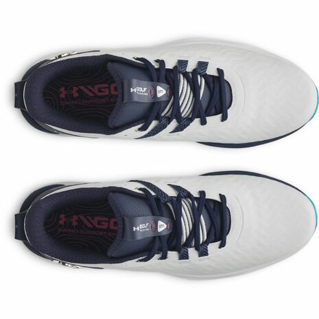 Under Armour Drive Pro Clone Sl Wit Navy Heren Golfschoenen