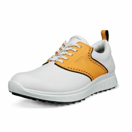 Ecco M Golf S-Casual Heren Golfschoenen Wit Geel Zwart