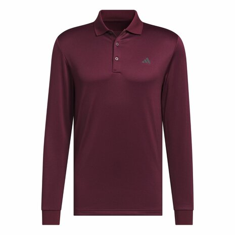 Adidas Langemouw Golfpolo Heren Bordeaux