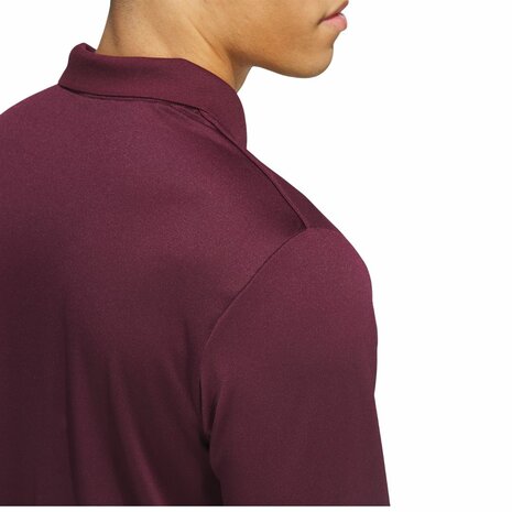 Adidas Langemouw Golfpolo Heren Bordeaux