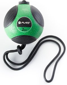 Pure2improve Medicine Ball With Rope 2KG