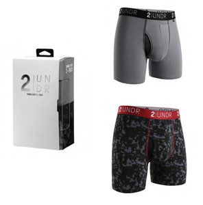 2UNDR Swingshift 2 Pack Grey/Digi Print