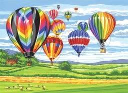 Schilderen op nummer Luchtballon