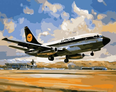 Paint by Numbers Airplane