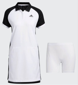 Adidas Golfkleid Schwarz Weiß