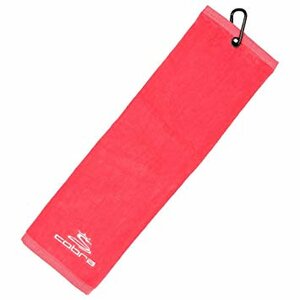 Cobra Tri Fold Golf Towel Pink
