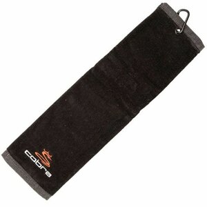 Cobra Tri Fold Golf Towel Black