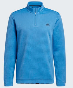 Adidas Primegreen Water Resistant Quarter Zip Sweater Blue