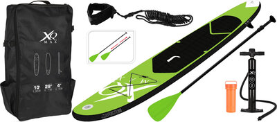 XQMAX Sup Opblaasbaar Stand Up Paddle Board 305cm Green