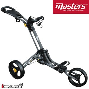 iCart Go 3 Wiel Golf Trolley Grijs Zwart