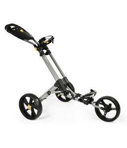 iCart One 3 Wiel Golf Trolley Grau Schwarz