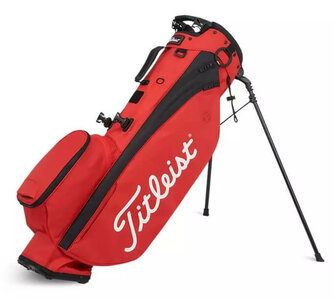 Titleist Players 4 Standbag Rot Schwarz