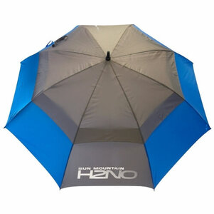 Sun Mountain H2NO Dual Canopy Golf Regenschirm Blau Grau