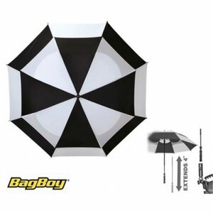 BagBoy golf paraplu Telescopic Zwart Wit