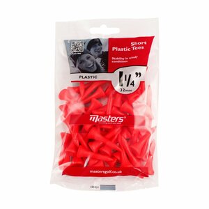 1000 Masters Red Plastiek Short Tees 1 1/4 32MM