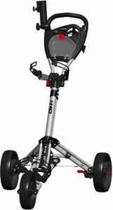 Fastfold HD 3 Wheel Golf Trolley Silver Including Free Umbrella Holder