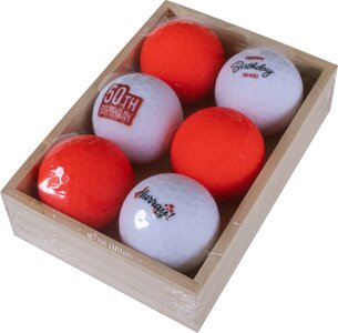 Golfbälle-Geschenkset Alles Gute zum 50. Geburtstag