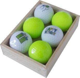 Golfbälle-Geschenkset Geburtstag