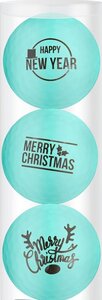 Golfbälle-Geschenkset Merry Christmas-Happy Newyear Blau