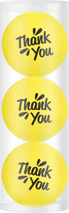 Golf Balls Gift Set Thank You Yellow