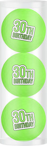 Golf Balls Gift Set 30th Birthday Green