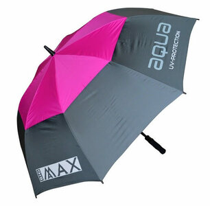Big Max Aqua UV Golf Paraplu Charcoal Roze