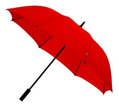 Golf Umbrella Wind Spring Extra Strong Red
