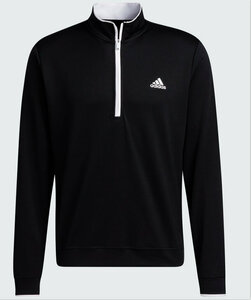 AD030-Adidas Lightweight Quater Zipp Sweater Black Maat M