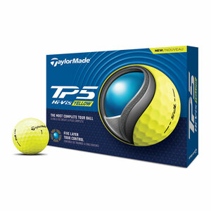 Golf balls Taylormade TP5 TM23 Yellow 12 pieces