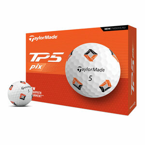 Taylormade TM24 TP5 Pix Golfbälle Weiß