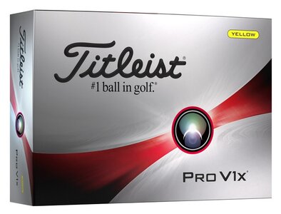 Golf balls Titleist ProV1X 2023 Yellow