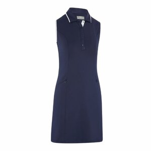 Callaway Women's Golf Dress Solid Sleeveless Navy