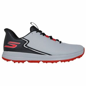 Skechers Go Golf Elite 6 Mens Golf Shoes Grey Black Red