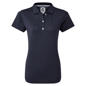 Footjoy Stretch Pique Solid Golf Polo Ladies Navy